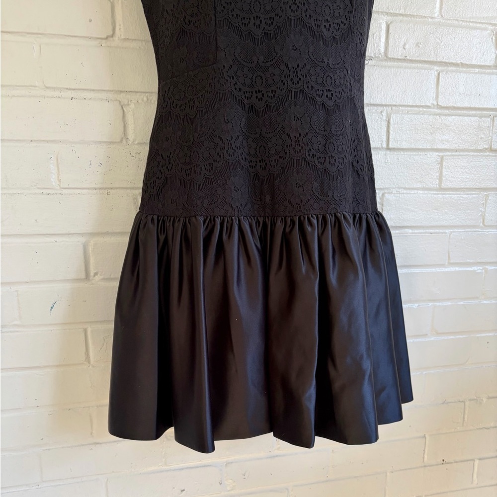 Erin Fetherston Drop Waist Lace Hepburn Dress in Black - Picture 5 of 9